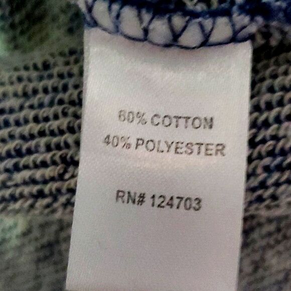 Hannah Blue Gray Boho Chic Long Sleeve Slouchy Sweater With 3D Pearls - Picture 9 of 9